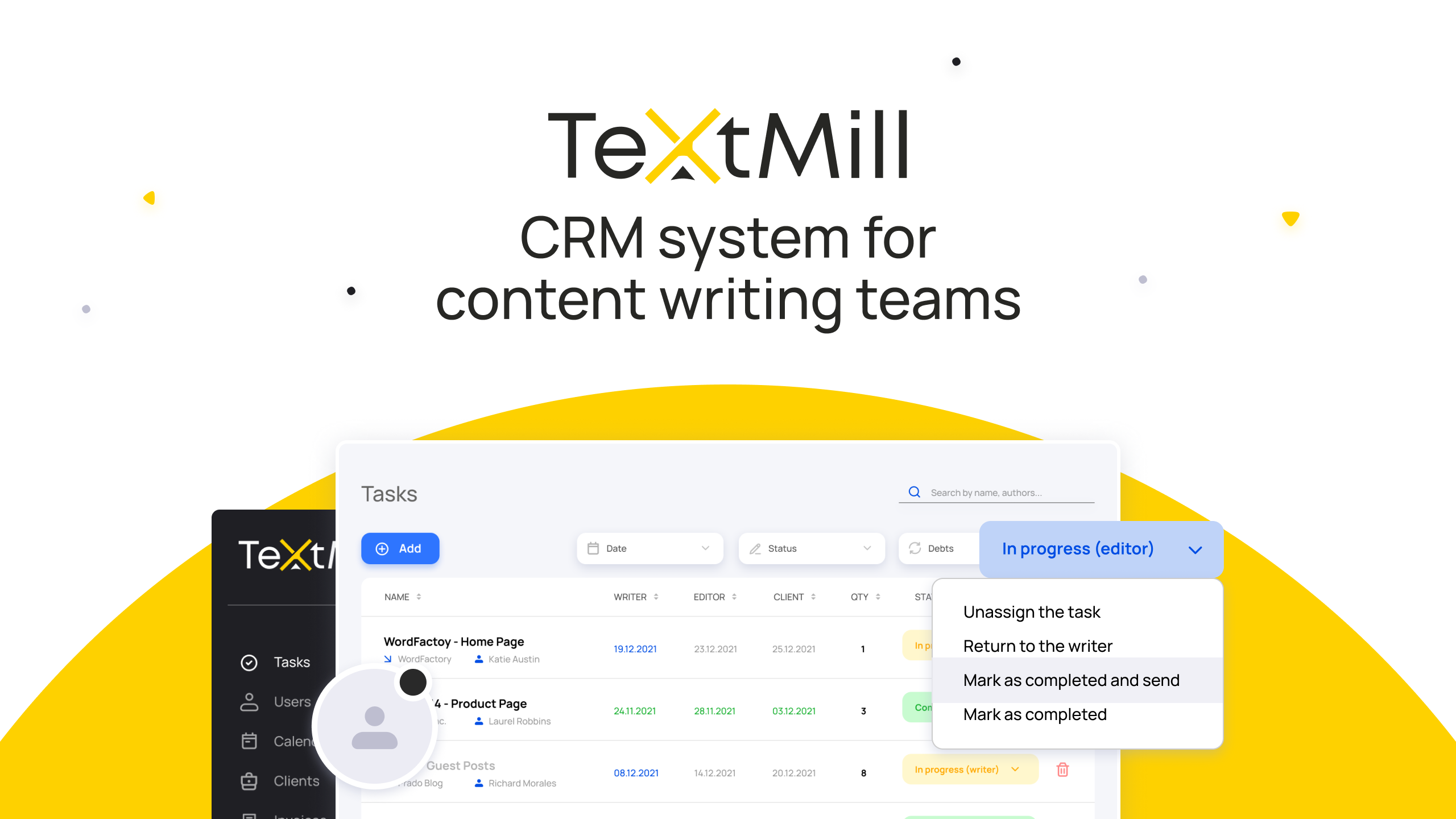 CRM Content Management Textmill